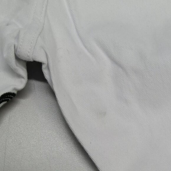 NEW POLITICS JEANS Men's Pant White Barkley Stacked Embroidery 5 Pocket Size 40 - Picture 7 of 13